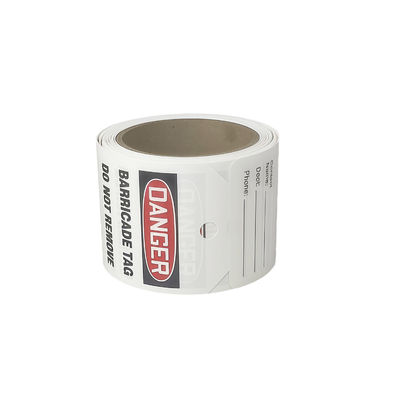 Custom  PVC Loto Lockout Sign Safety Lockout Tagout Tags Waterproof Danger Tags-Roll Pack  Tags