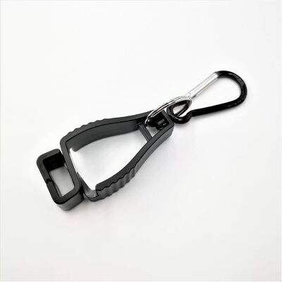 Custom Printed Logo Glove Clip with Carabiner Clip Plastic Work Glove Holder for Construction