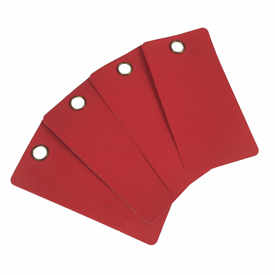 Zindywidualizowany pvc safety tag z strunami 3*6 1/4in trwały materiał i logo