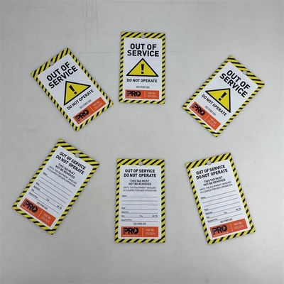 Plastikowy tag Drukowanie podwójne PVC wodoodporny Trwały tag dla przemysłu