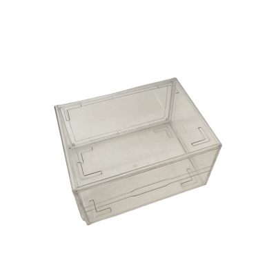 Custom Logo Clear Acrylic Magnetic Shoe Box Składany Przejrzysty Drop Front Stackable Sneaker Organizer