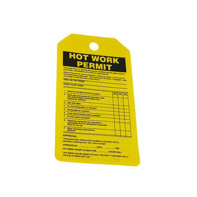 Wykonane na zamówienie Safety Plastic Warning Signs Label Safety PVC Lock-out Tags