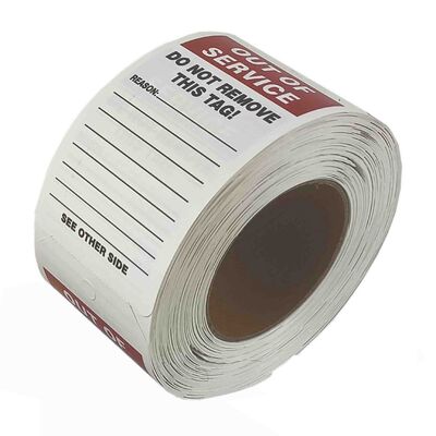 Zindywidualizowana etykieta bezpieczeństwa winylowa wodoodporna odporna na łzy odporna na promieniowanie UV szybka reakcja na produkty bezpieczeństwa