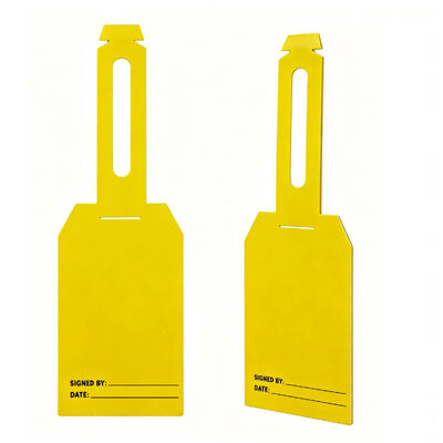 Niestandardowe dwustronne, w pełni kolorowe drukowane etykiety wiszące z personalizowanym logo i odpornego na rozdarcia materiału plastikowego