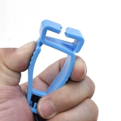 Multi color Plastic Glove Clips designed for safety and durability with customizable size and color options for business