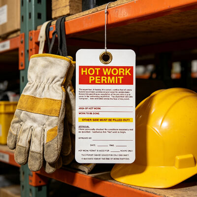 Odporny na łzy safety lock-out tag o dostosowalnym rozmiarze 146×76mm dla trudnych warunków