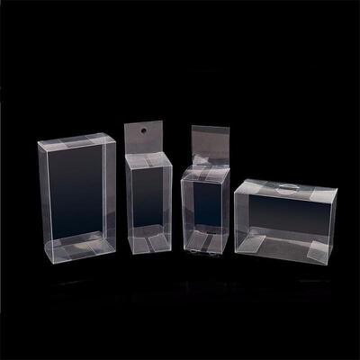 Transparent PET Box Folding Plastic Box for Cosmetic Product Gift Packaging